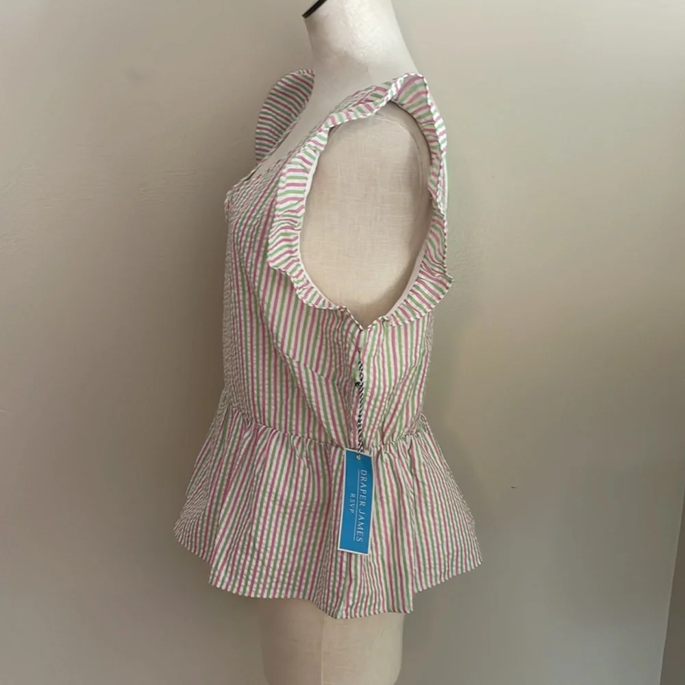 NWT Draper James Flutter Sleeve Top. Large - Picture 3 of 9